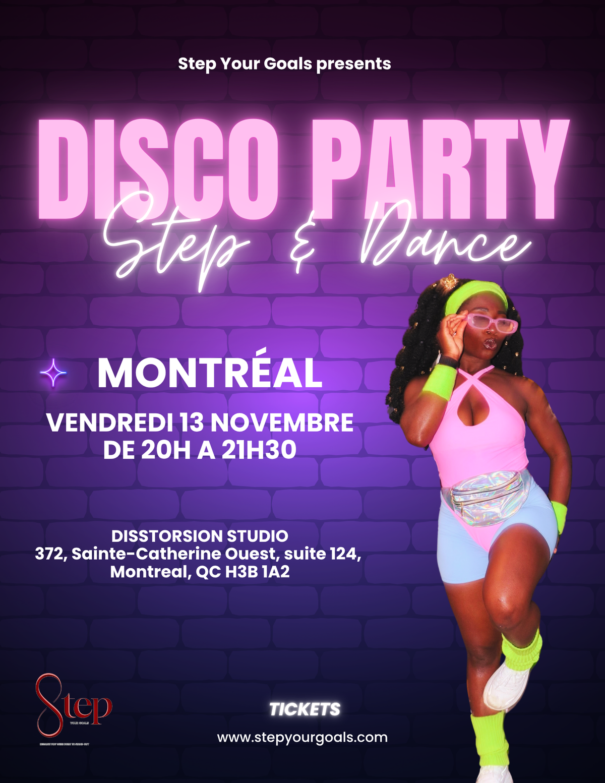 🪩 Montréal Disco Party: Step & Dance